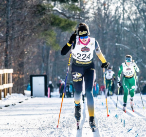 Freshman Anabel Needham finishing at US Nationals